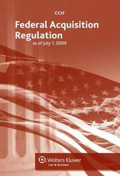 Paperback Federal Acquisition Regulation (Far) as of July, 2009 Book