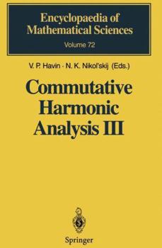 Paperback Commutative Harmonic Analysis III: Generalized Functions. Application Book