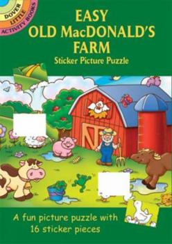 Paperback Easy Old MacDonald's Farm Sticker Picture Puzzle Book