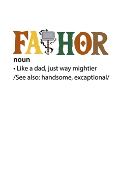 Paperback Notebook: Father Thor Hammer Odin Viking Fun Gift 120 Pages, 6X9 Inches, Lined / Ruled Book