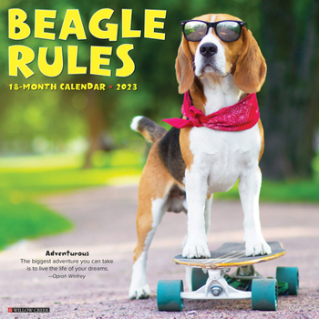 Calendar Beagle Rules 2023 Wall Calendar Book
