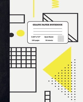 Graph Paper Notebook Quad Ruled 5x5: Geometry and Life Science - Composition Notebook for Girls Boys Students - cute Notebook for College School - Geometric Shapes Design