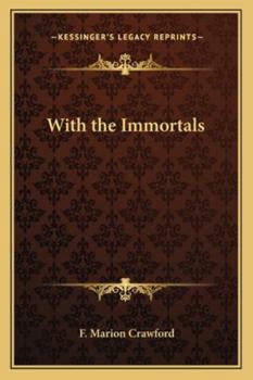 Paperback With the Immortals Book