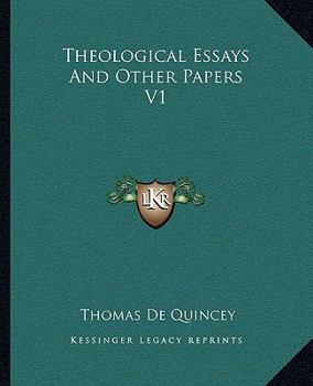 Paperback Theological Essays And Other Papers V1 Book