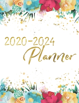 Paperback 5 Year Planner 2020-2024 Monthly Pocket Calendar 60 Month (8.5x11 with 156 pages) Book