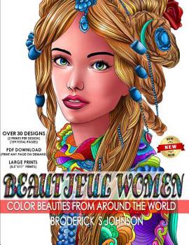 Paperback Beautiful Women: Color Beauties From Around The World Book