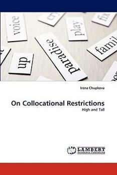 Paperback On Collocational Restrictions Book