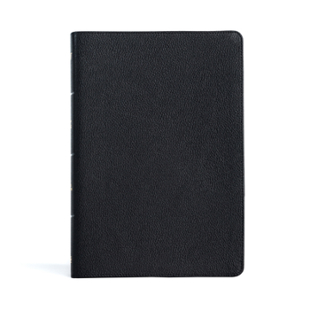 Leather Bound KJV Large Print Thinline Bible, Black Genuine Leather, Indexed Book