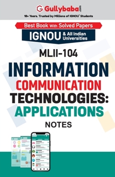 Paperback MLII-104 Information Communication Technologies: Applications Book