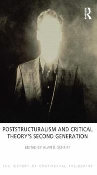 Paperback Poststructuralism and Critical Theory's Second Generation Book