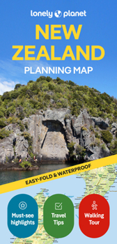 Loose Leaf Lonely Planet New Zealand Planning Map Book