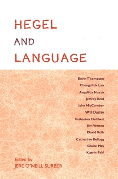 Paperback Hegel and Language Book