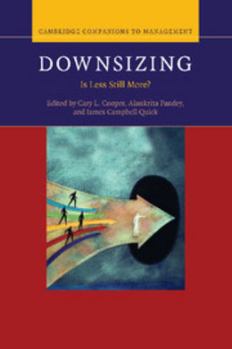Paperback Downsizing: Is Less Still More? Book