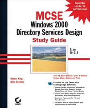 Hardcover MCSE: Windows 2000 Directory Services Design Study Guide Book