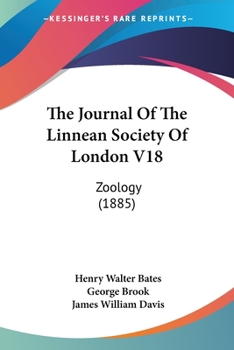 Paperback The Journal Of The Linnean Society Of London V18: Zoology (1885) Book