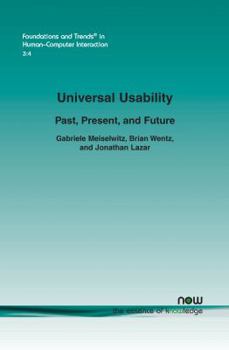 Paperback Universal Usability: Past, Present, and Future Book