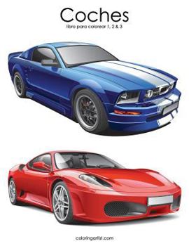 Paperback Coches libro para colorear 1, 2 & 3 [Spanish] Book