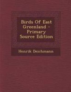 Paperback Birds of East Greenland Book