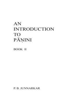 Paperback An Introduction to Panini - II Book
