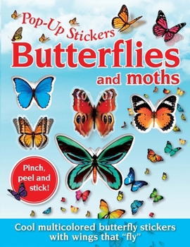 Paperback Pop-Up Stickers: Butterflies & Moths Book