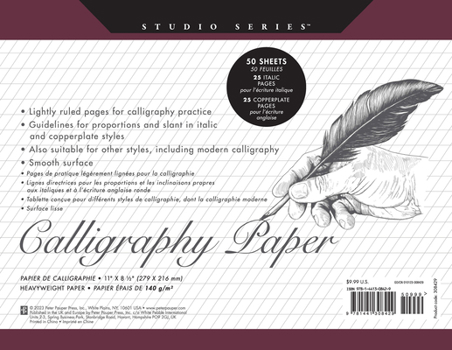 Misc. Studio Series Calligraphy Paper Pad (Set of 50 Sheets) Book