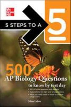 Paperback 500 AP Biology Questions to Know by Test Day Book