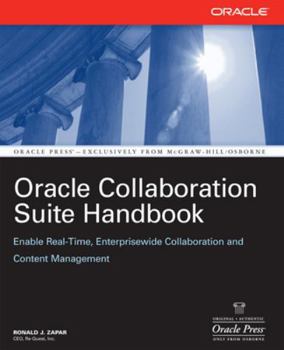 Paperback Oracle Collaboration Suite Handbook Book