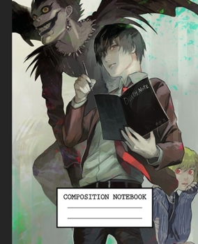 Paperback Notebook: Anime Death Note Soft Glossy Cover Graph Paper Pages Book 7.5 x 9.25 Inches 110 Pages Book