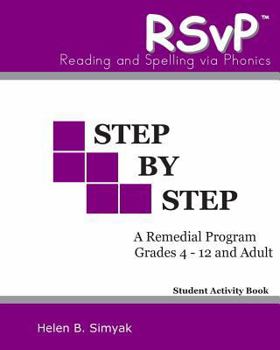 Paperback RSvP - Step by Step - Student Activity Book: RSvP - Reading and Spelling via Phonics Book