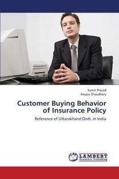 Paperback Customer Buying Behavior of Insurance Policy Book