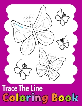 Paperback Trace The Line Coloring Book: trace and color books for kids-A Fun Cutting Practice Activity Book for Toddlers and Kids- Vol 2 Book