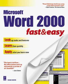 Paperback Word 2000 Fast and Easy Book