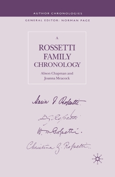 Paperback A Rossetti Family Chronology Book