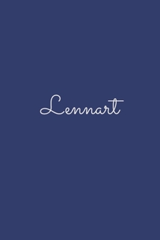 Lennart: notebook with the name on the cover, elegant, discreet, official notebook for notes, dot grid notebook,