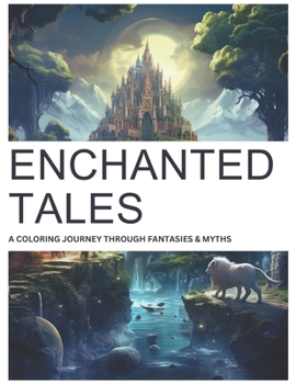 Paperback Enchanted Tales: A Coloring Journey Through Fantasies and Myths Book