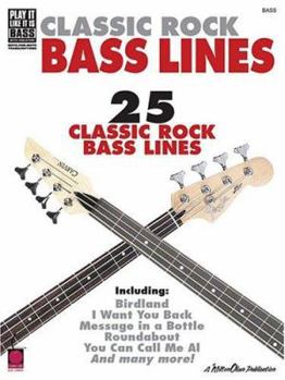 Paperback Classic Rock Bass Lines Book