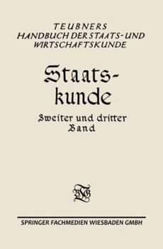 Paperback Staats-Kunde: Zweiter Und Dritter Band [German] Book