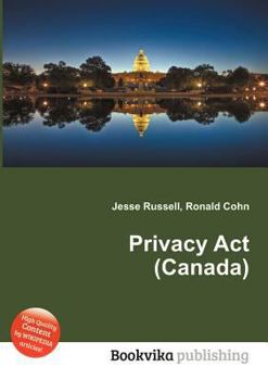 Paperback Privacy ACT (Canada) Book