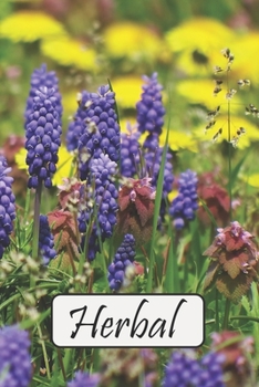 Herbal: Empty Sketch Pages Journal / Notebook botanical collection - 6x9 inches (DIN 5), 100 Pages