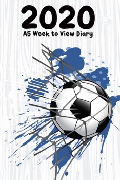 Paperback 2020 A5 Week to View Diary: 6" x 9" - 52 pages Book