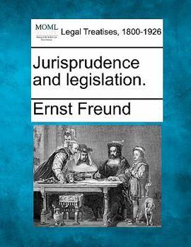 Paperback Jurisprudence and Legislation. Book