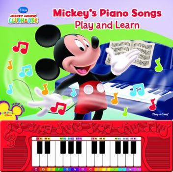 Hardcover Mickey's Play and Learn Piano Songs Book