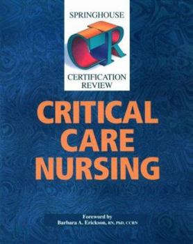 Paperback Springhouse Certification Review: Critical Care Nursing Book