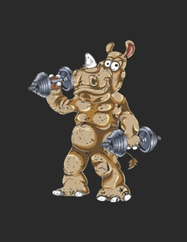 Paperback Funny Animal Workout - Rhino Curls: Exercise Tracking Sheet, Workout Journal And Planner, Workout Log Book Gift For Women - Fitness Journal ( 8.5 X 11 Book