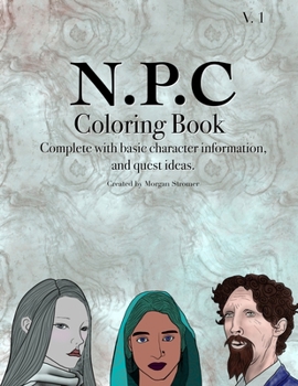 Paperback Fantasy Character Coloring Book: A selection of NPC characters Book