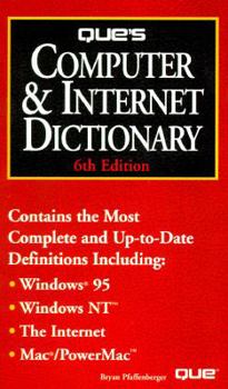 Paperback Que's Computer & Internet Dictionary Book