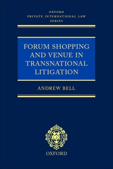 Hardcover Forum Shopping and Venue in Transnational Litigation Book