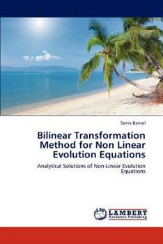 Paperback Bilinear Transformation Method for Non Linear Evolution Equations Book