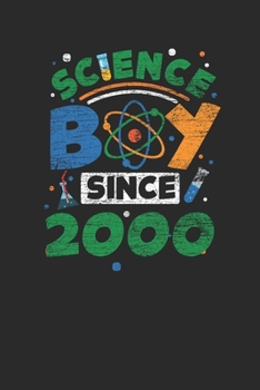 Paperback Science Boy Since 2000: Graph Ruled Notebook / Journal (6" X 9" - 5 X 5 Graph Ruled) - Science Student and Scientist Birthday Gift Idea Book