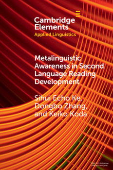 Paperback Metalinguistic Awareness in Second Language Reading Development Book